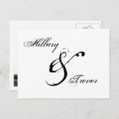 セーブザデート.結婚感謝 案内ポストカード (正面/裏面)