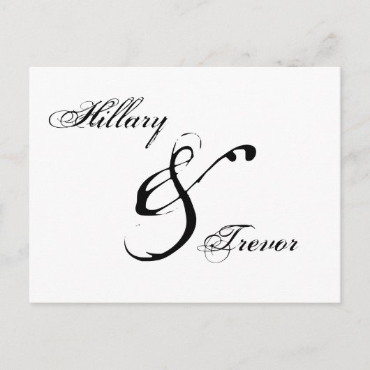 セーブザデート.結婚感謝 案内ポストカード (正面)