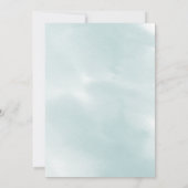 セーブザデート |薄紫水彩画 招待状 (裏面)