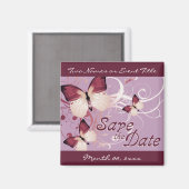 セーブザデート:蝶： マグネット (正面/裏面)