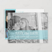 セーブザデート | 赤青 案内ポストカード (正面/裏面)