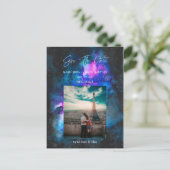 セーブザデート | 銀河系水彩 ポストカード (スタンド正面)