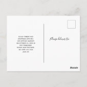 セーブザデート | 4モダン枚のフォトコラージュ ポストカード (裏面)