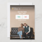 セーブザデート | Instagramソーシャルメディアユニークおもしろい シーズンカード (正面)