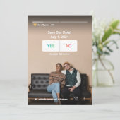 セーブザデート | Instagramソーシャルメディアユニークおもしろい シーズンカード (スタンド正面)