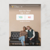 セーブザデート | Instagramソーシャルメディアユニークおもしろい ポストカード (正面)