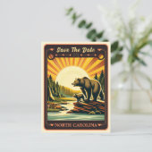 セーブザデート | North Carolina招待状はがき ポストカード (スタンド正面)