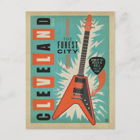 セーブザデート | OH，クリーブランド 案内ポストカード (正面)