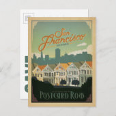 セーブザデート | San Francisco, CA – はがき行 案内ポストカード (正面/裏面)