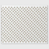 セーブルのラフ・コリーが同類に出会う ラッピングペーパー (フラット)