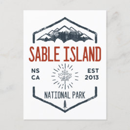 セーブルアイランドナショナルパークカナダヴィンテージ ポストカード