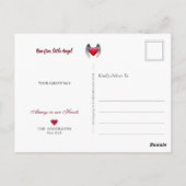 セーブルコリーエンジェル、犬の天国 – ペットロス悔やみや弔慰 ポストカード (裏面)