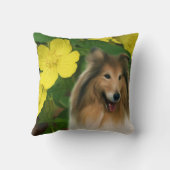 セーブルコリードッグアート クッション (裏面)