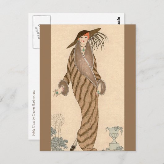 セーブルコートジョージバービア ポストカード (正面/裏面)