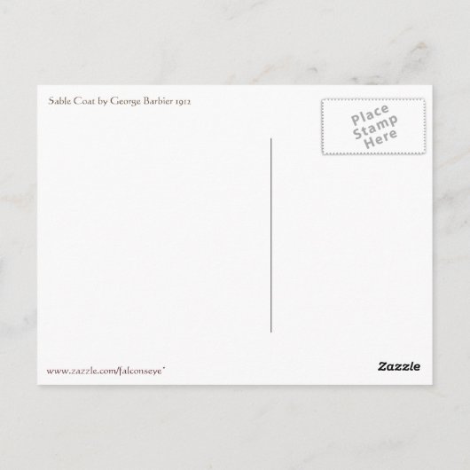 セーブルコートジョージバービア ポストカード (裏面)