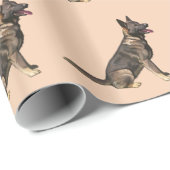 セーブルドイツの羊飼い犬 ラッピングペーパー (ロールコーナー)