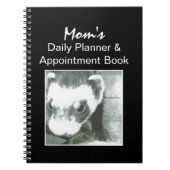 セーブルフェレット写真 ノートブック (正面)