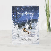 セーブルラフのコリー&ランブスノイのクリスマスナイト – シーズンカード (正面)