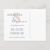 セーブ・ザ・デート案内はがきテンプレート インビテーションポストカード (裏面)