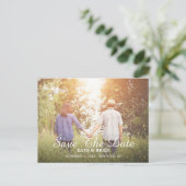 セーブ・ザ・デート案内はがき ポストカード (スタンド正面)