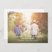 セーブ・ザ・デート案内はがき ポストカード (正面/裏面)