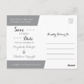 セーブ・ザ・デート案内はがき ポストカード (裏面)