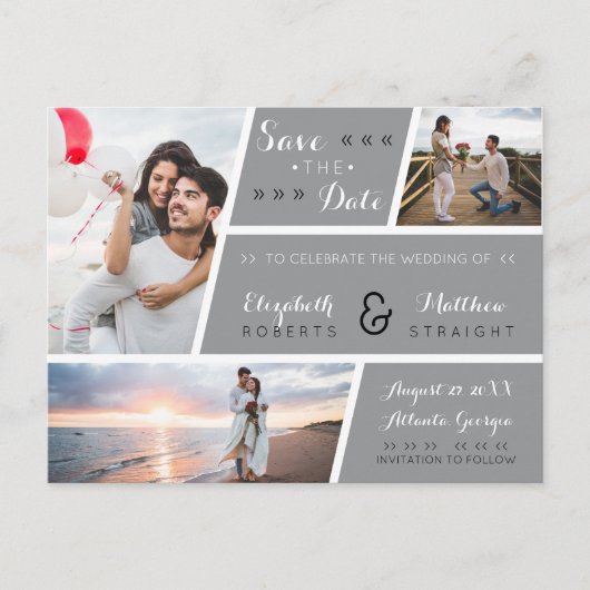 セーブ・ザ・デート案内はがき ポストカード (正面)