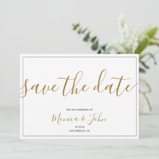 セーブ・ザ・デート案内はがき 招待状 (スタンド正面)