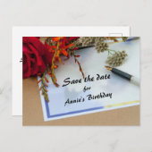 セーブ・ザ・デート案内はがき 案内ポストカード (正面/裏面)