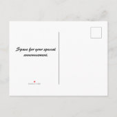 セーブ・ザ・デート案内はがき 案内ポストカード (裏面)