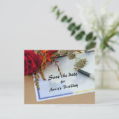 セーブ・ザ・デート案内はがき 案内ポストカード (スタンド正面)