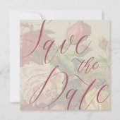 セーブ・ザ・デート案内カードと封筒 (正面)