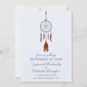 セーブ・ザ・デート案内ドリームキャッチャー写真 シーズンカード (裏面)