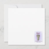 セーブ・ザ・デート案内パープルフェアリー セーブザデート (裏面)