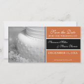 セーブ・ザ・デート案内フォトカード{Orange} セーブザデート (正面)