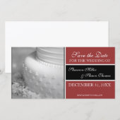 セーブ・ザ・デート案内フォトカード{Red} セーブザデート (正面/裏面)