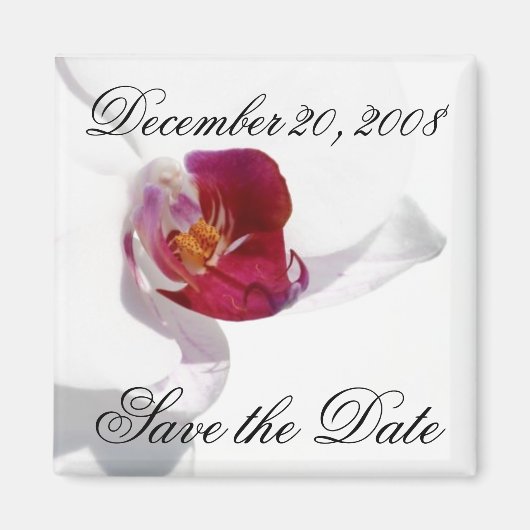 セーブ・ザ・デート案内ラン磁石 マグネット (正面)