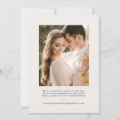 セーブ・ザ・デート案内結婚の写真カード セーブザデート (裏面)