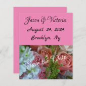 セーブ・ザ・デート案内 (正面/裏面)