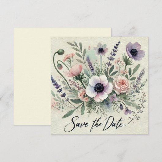 セーブ・ザ・デート案内 (正面/裏面)