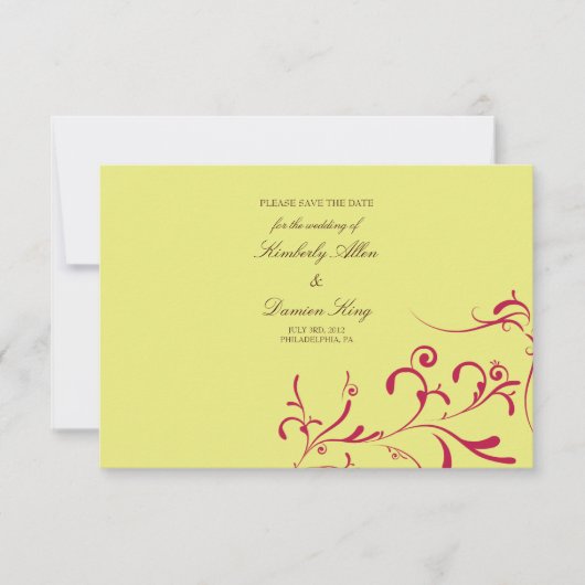 セーブ・ザ・デート案内|の花のしぶき|g1 招待状 (正面)