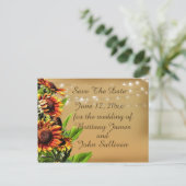 セーブ・ザ・デート案内、ひまわり ポストカード (スタンド正面)