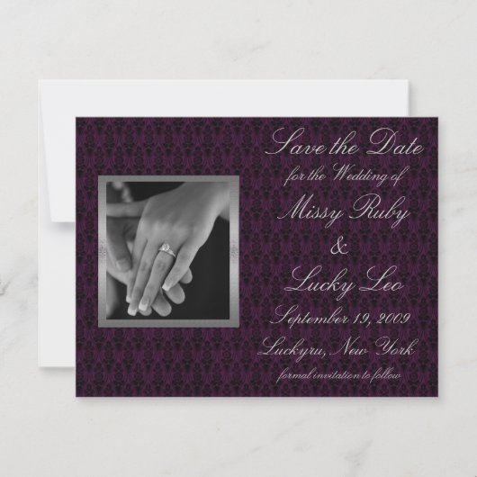 セーブ・ザ・デート案内 セーブザデート (正面)