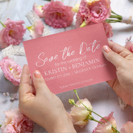 セーブ・ザ・デート案内(ピンク) 招待状