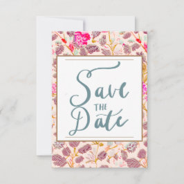 セーブ・ザ・デート案内「成長するつる植物」 招待状