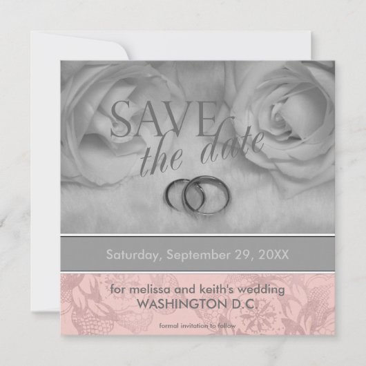 セーブ・ザ・デート案内 招待状 (正面)