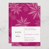 セーブ・ザ・デート案内:：活力6P 招待状 (正面/裏面)