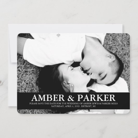 セーブ・ザ・デート案内 | 2つの名前 セーブザデート (正面)