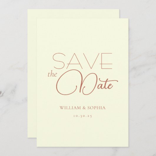 セーブ・ザ・デート (正面/裏面)