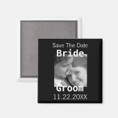 セーブ・ザ・デート あなたの写真マグネット - マグネット (正面/裏面)